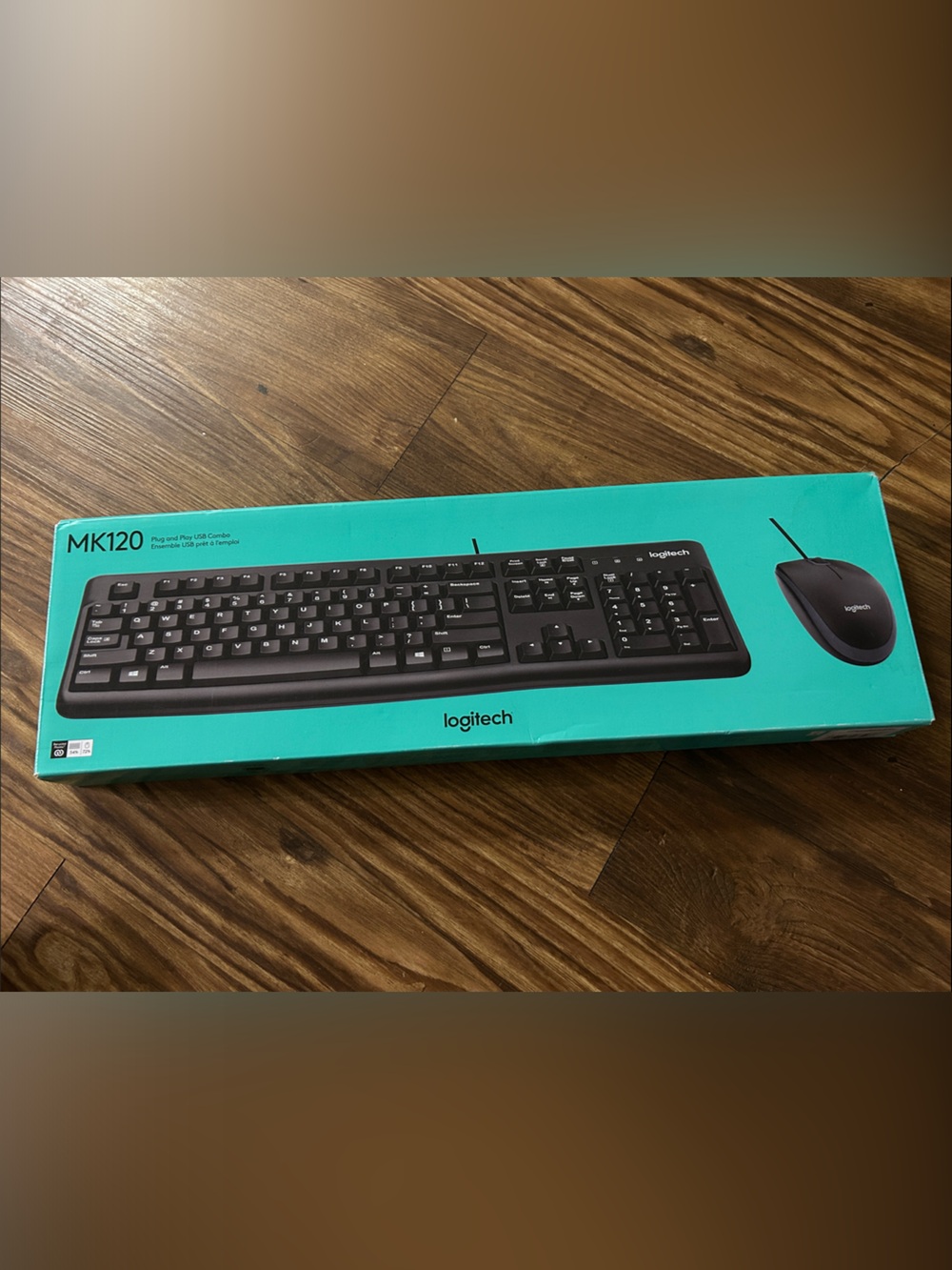 Logitech MK120 Wired Keyboard & Mouse Combo — Black